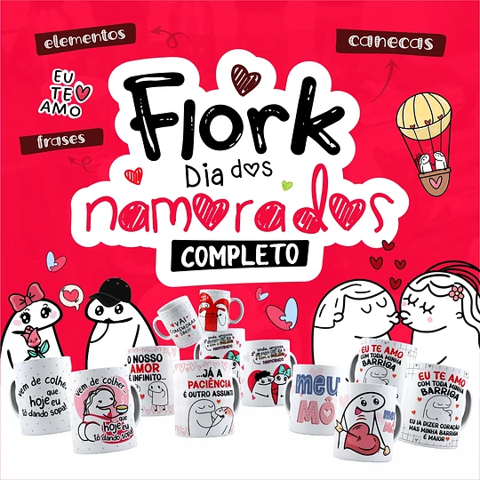 Kit Artes Flork Dia dos Namorados 2022 Completo